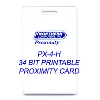 Printable 34 bit Proximity Card - 100 pack